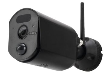 ABUS Überwachungskamera EasyLook BasicSet PPDF17000 – Kamera + tragbarer Monitor mit Touchscreen - einfache Handhabung, Alarm- und Aufnahme-Modus, Gegensprechfunktion, Nachtsicht, Schwarz, 1080p - 2
