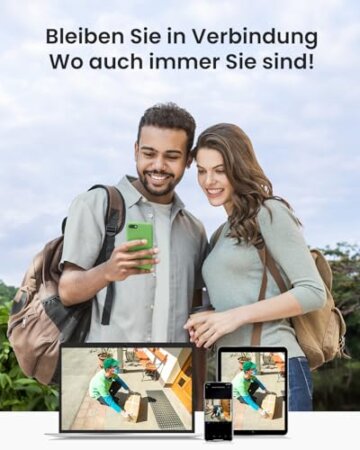 ANNKE Funk Überwachungskamera Aussen Set mit Monitor,4X 3MP WiFi Kamera mit 7