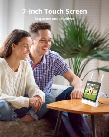 ANNKE Überwachungskamera Set mit Monitor, 5MP 4CH 7