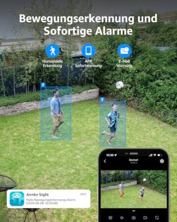 ANNKE Überwachungskamera Set mit Monitor, 5MP 4CH 7