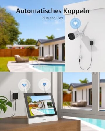 ANNKE Überwachungskamera Set mit Monitor, 5MP 4CH 7