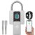 Anweller Vorhängeschloss Fingerabdruck, Vorhängeschloss Schloss mit Schlüssel, Vorhängeschloss Wetterfest, Fingerabdruck und Bluetooth entsperren, für Tür, Garage, Schule - 1