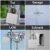 Anweller Vorhängeschloss Fingerabdruck, Vorhängeschloss Schloss mit Schlüssel, Vorhängeschloss Wetterfest, Fingerabdruck und Bluetooth entsperren, für Tür, Garage, Schule - 8