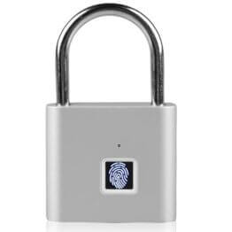 Fingerabdruck Schloss, Schloss mit Fingerabdruck, Smart Schloss Wasserdicht,USB-Aufladung,Vorhängeschloss Fingerabdruck, Vorhängeschloss für Fitnessstudio,Vorhängeschlöss für Fitnessstudio - 1