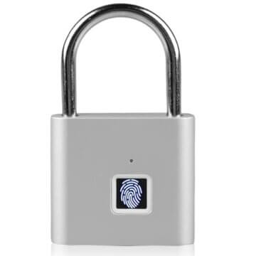 Fingerabdruck Schloss, Schloss mit Fingerabdruck, Smart Schloss Wasserdicht,USB-Aufladung,Vorhängeschloss Fingerabdruck, Vorhängeschloss für Fitnessstudio,Vorhängeschlöss für Fitnessstudio - 1