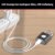 Fingerabdruck-Vorhängeschloss Sportschloss (2-Pack, Schwarz Silber) eLinkSmart Mini-Vorhängeschloss, schlüsselloses Fingerabdruckschloss für Gepäck, Schultasche, Werkzeugkasten - 8