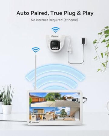 Jennov Überwachungskamera Set mit 10