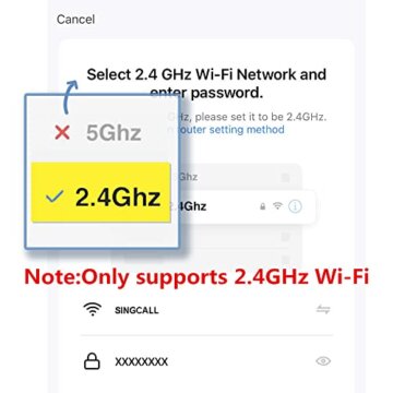 SINGCALL Drahtloses Notfallknopf für Senioren Rufsystem, Tuya WiFi Smart SOS-Notfallknopf, Rote Senioren Notruf*1 (Unterstützt 2.4GHz WiFi) - 3