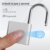 SPORWAY Fingerabdruck Schloss: USB-Aufladung Vorhängeschloss Schlüsselloses Schloss IP55 Wasserdicht Vorhängeschlöss, Klein Schloss mit Fingerabdruck für Gym, Büro, Haus, Garten, Schrank (Silber) - 4