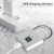 SPORWAY Fingerabdruck Schloss: USB-Aufladung Vorhängeschloss Schlüsselloses Schloss IP55 Wasserdicht Vorhängeschlöss, Klein Schloss mit Fingerabdruck für Gym, Büro, Haus, Garten, Schrank (Silber) - 6
