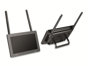 Technaxx Überwachungskamera mit Aufzeichnung, Monitor für Videoüberwachung mit 7